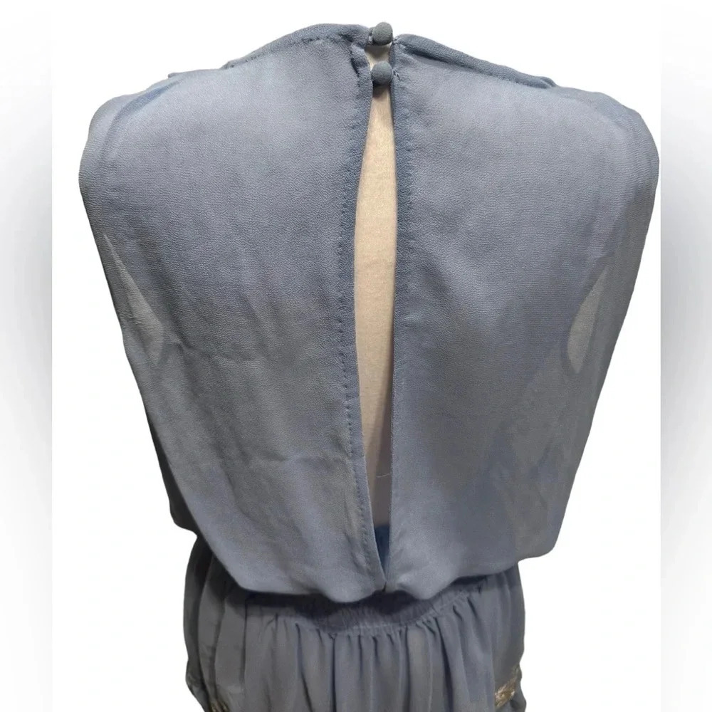 Free People embroidered light blue dress size S - Picture 10 of 12